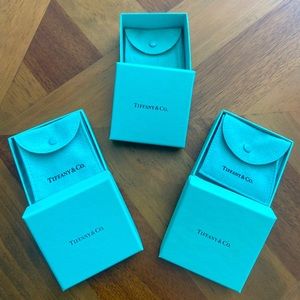 Three Authentic Tiffany Little Blue Boxes with Pouches!